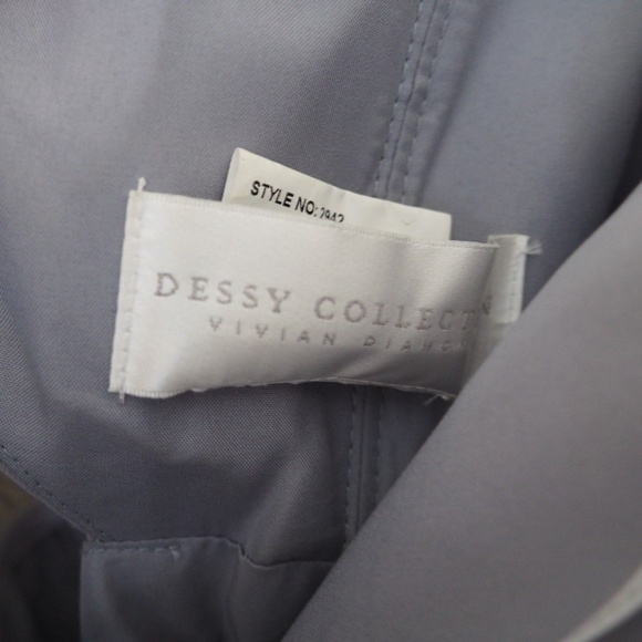 Dessy Collection Bridesmaid Dress Chiffon - Picture 5 of 6